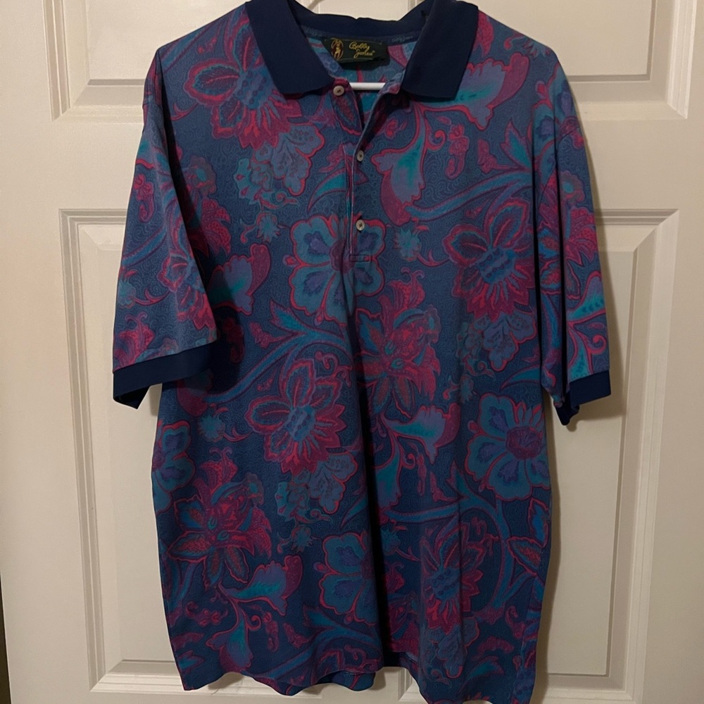 Vintage Bobby Jones Vibrant Paisley Polo Shirt